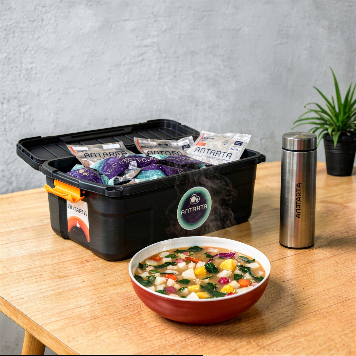 Emergency Box 45 Meals + BONUS Thermos Bottle