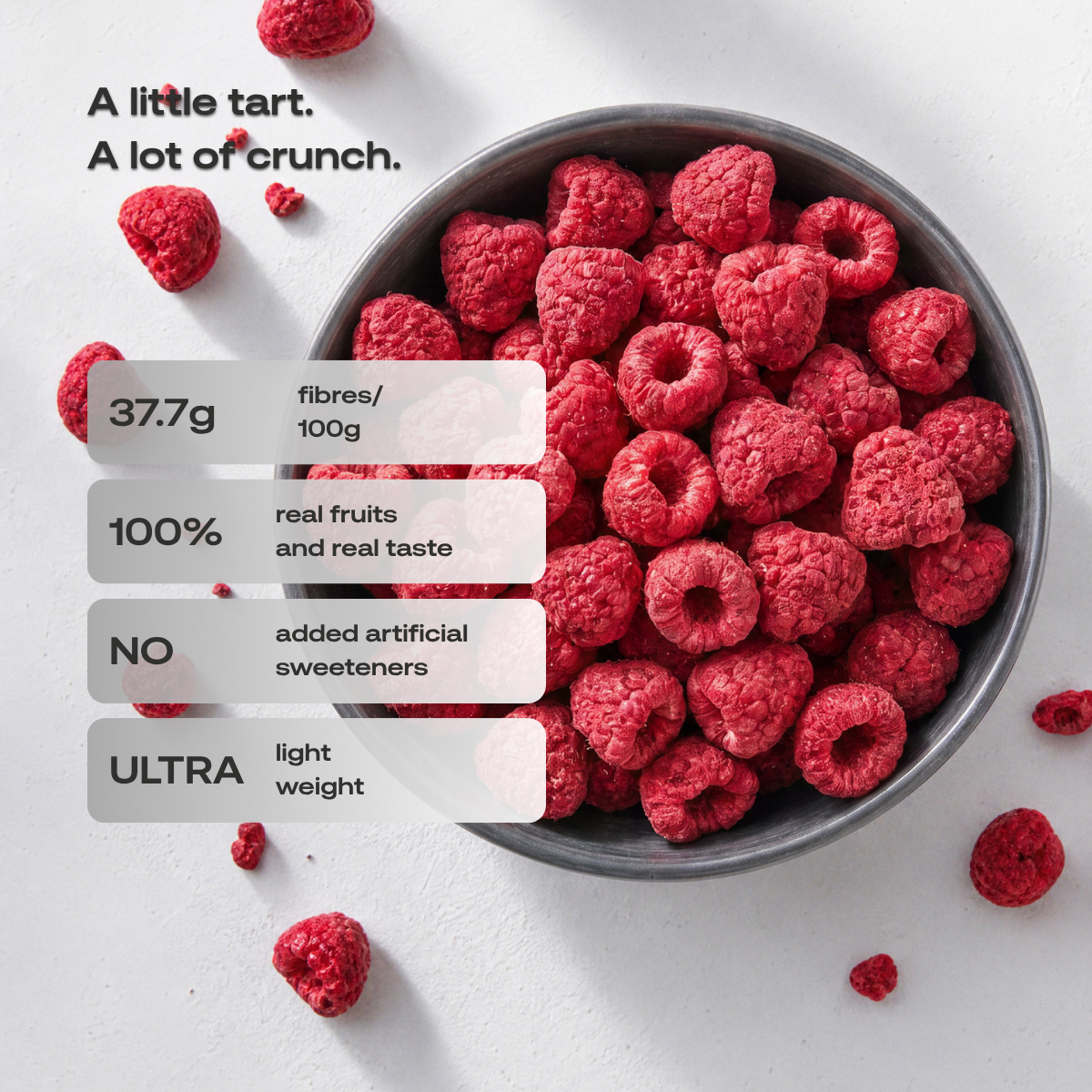 Freeze-dried Natural Raspberries
