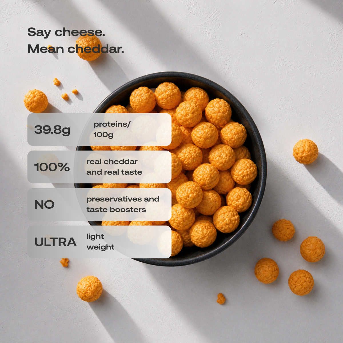 Freeze-dried Crunchy Cheese Cheddar