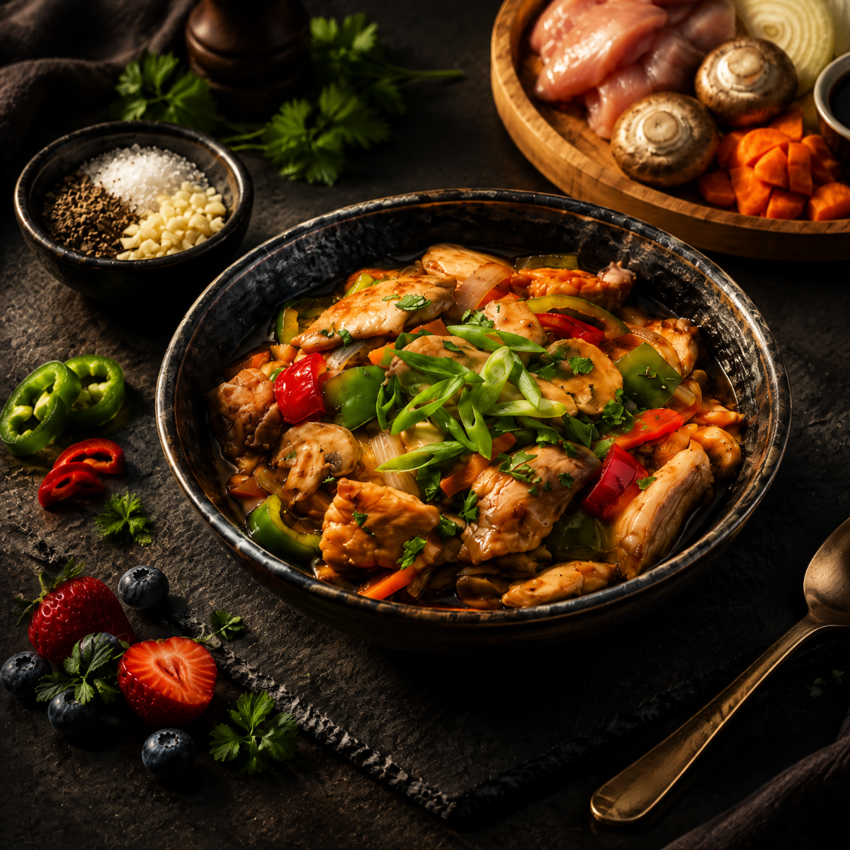 Hähnchen asiatischer Art