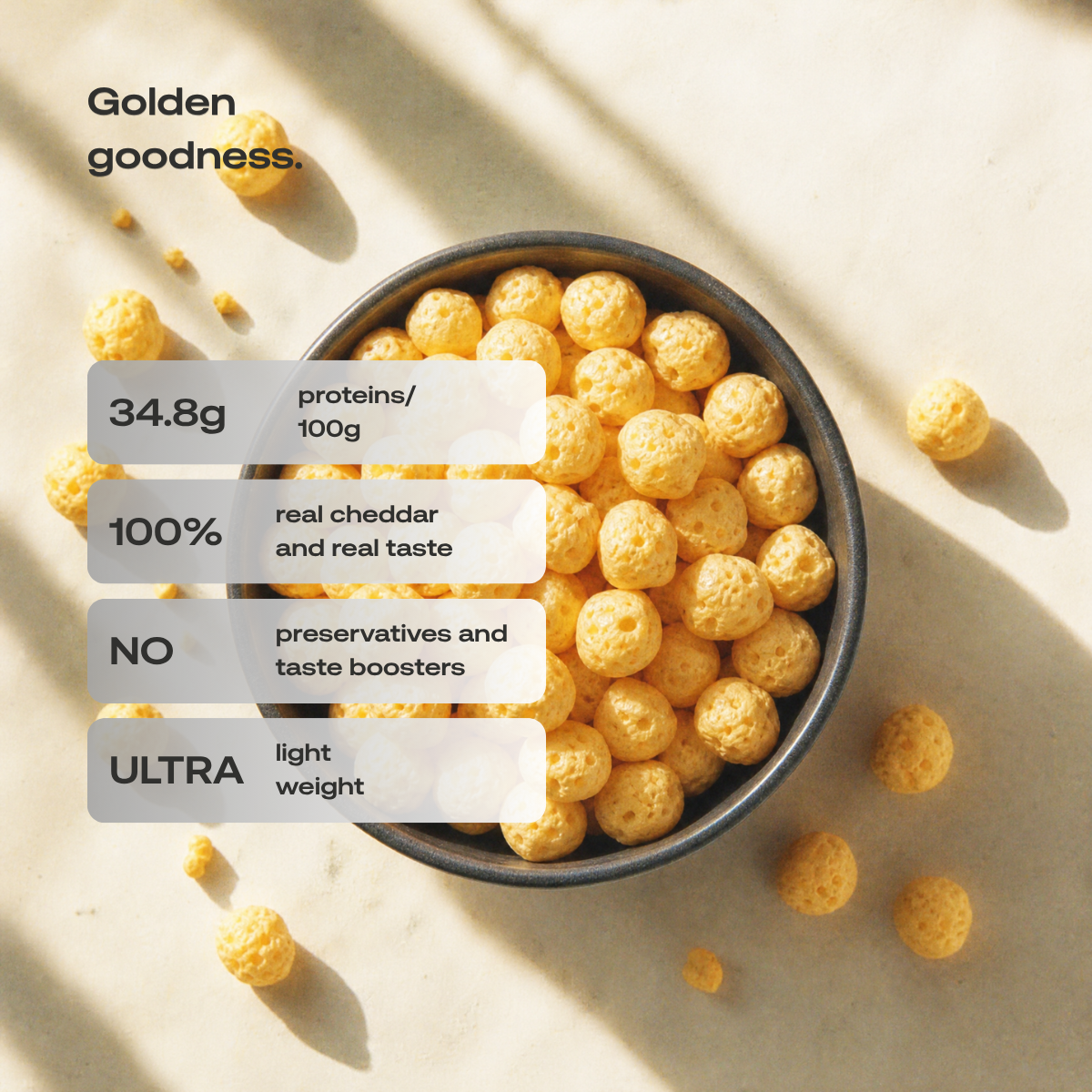 Freeze-dried Crunchy Cheese Gouda