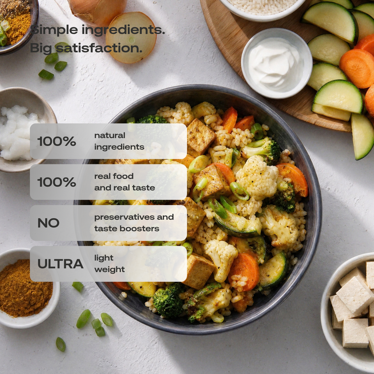 Tofu with Vegetables and Rice