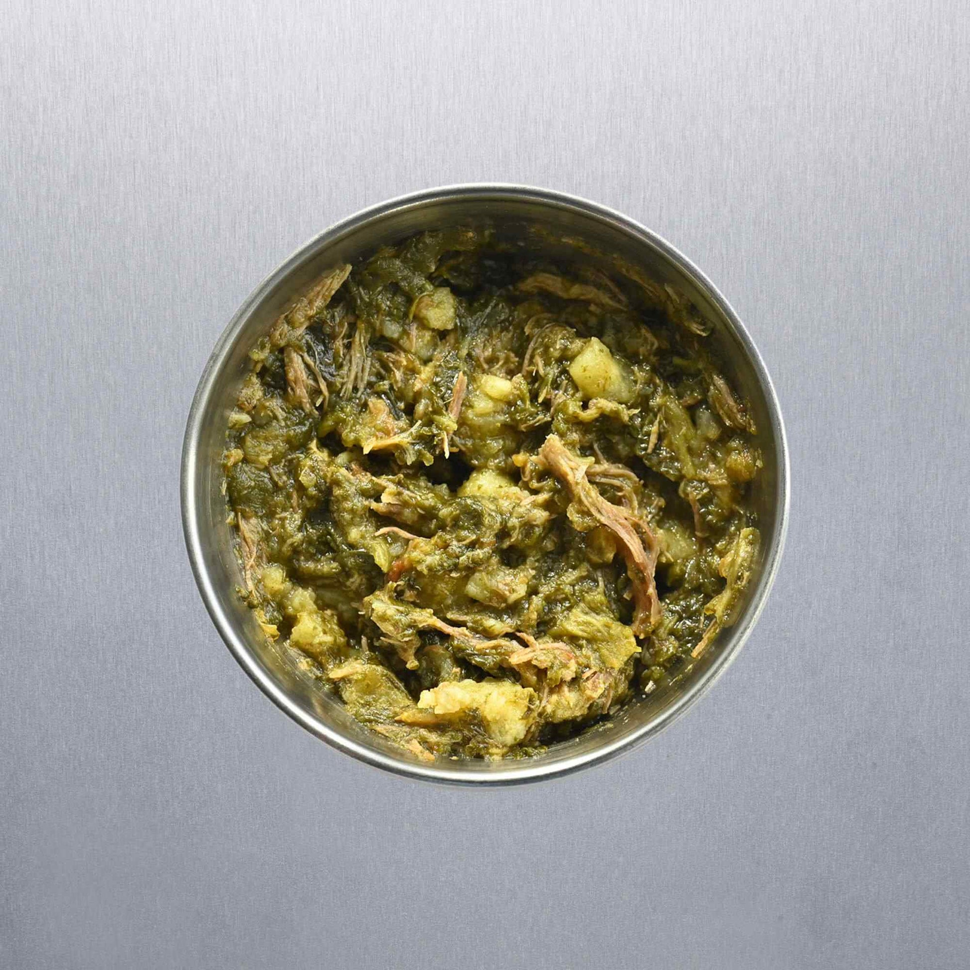 Beef with Spinach and Potatoes