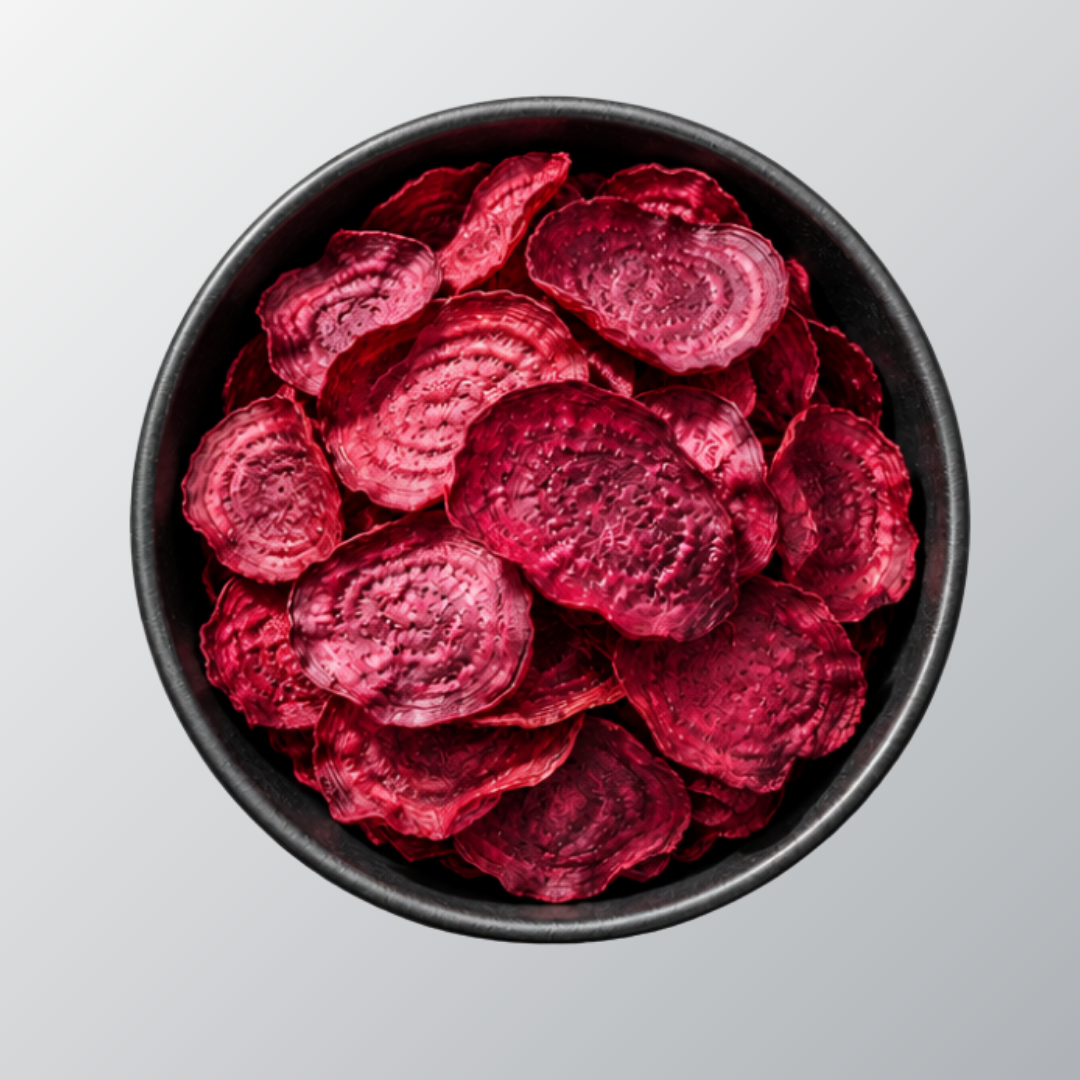 Gefriergetrocknete Rote-Bete-Chips – Natürlicher Gemüse-Snack