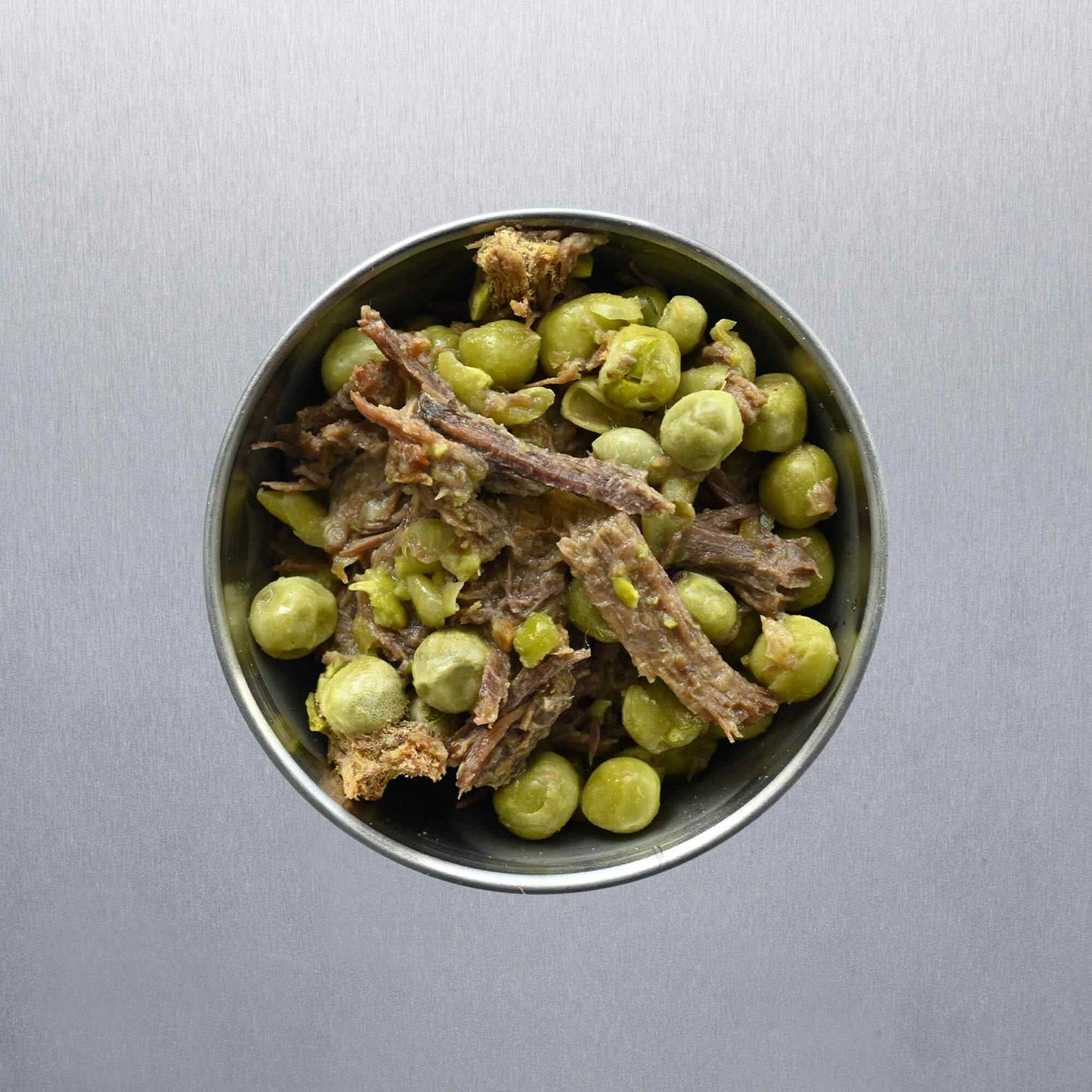 Slow-cooked Beef with peas